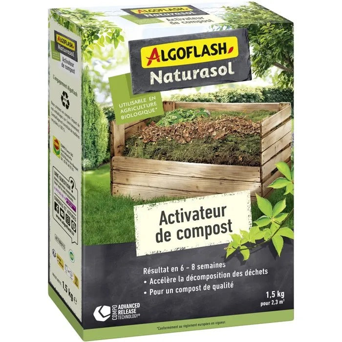 ALGOFLASH NATURASOL Fertilizer 1582 g for Garden and Swimming Pool - 26x19x7 cm