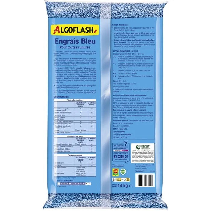 ALGOFLASH Fertilizer 14030 g for Garden and Swimming Pool - 55x38x14 cm
