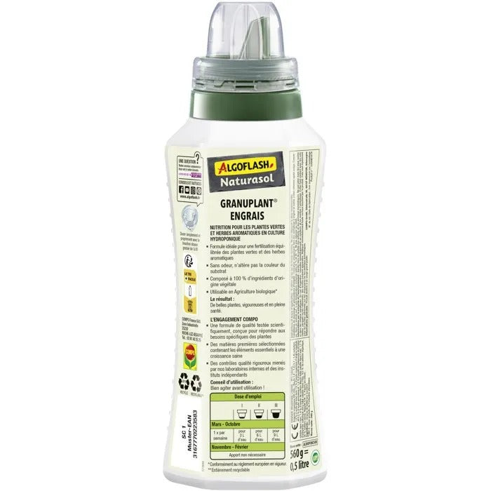 ALGOFLASH NATURASOL Fertilizer 616 g for Garden and Swimming Pool - 7x23x7 cm