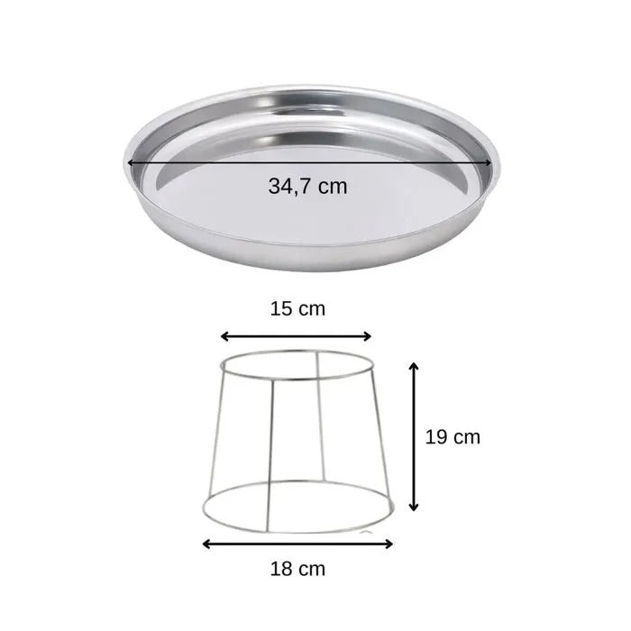 FACKELMANN Fruit Seafood Service Set - 30x30x40 cm - 980 g