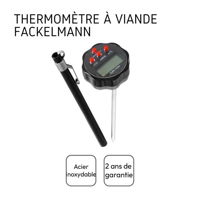 FACKELMANN Kitchen Thermometer - Probe - Cooking Tester - Essential Measuring Tool