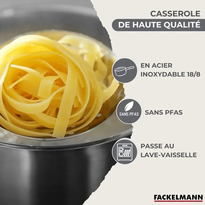 FACKELMANN Cooking Pan - Stainless Steel - 30 x 40 cm