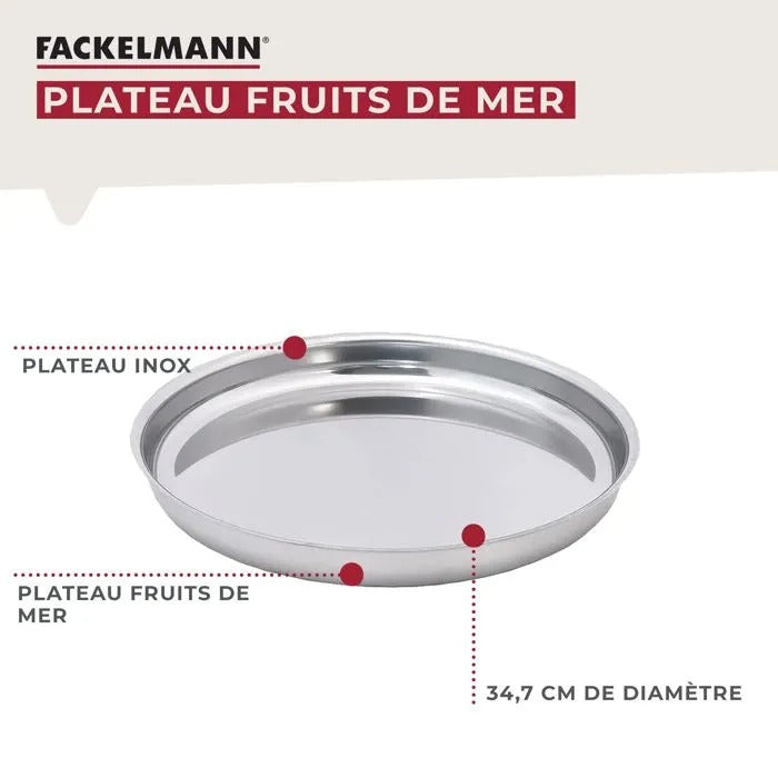 FACKELMANN Fruit Seafood Service Set - 40x31x20 cm - 1350 g