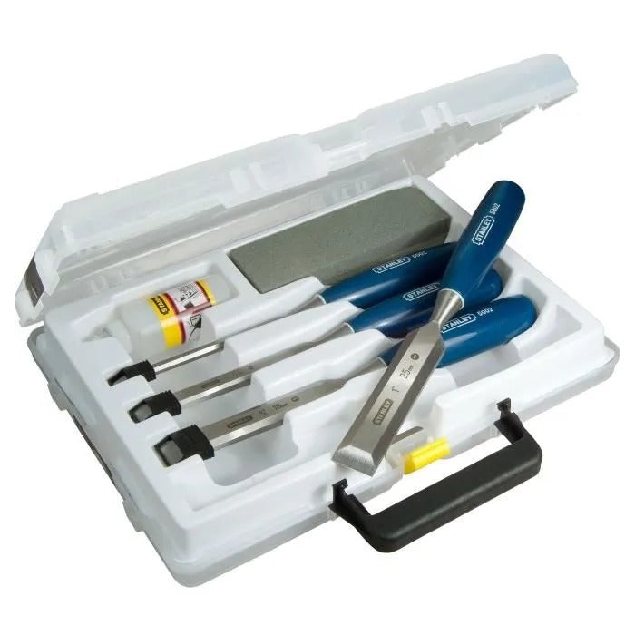 Stanley Wood Chisel Set - 4-Piece Set - ABS Handles