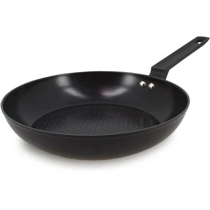 MENASTYL Frying Pan - Forged Aluminum - Black - 26 cm - Suitable for all hobs