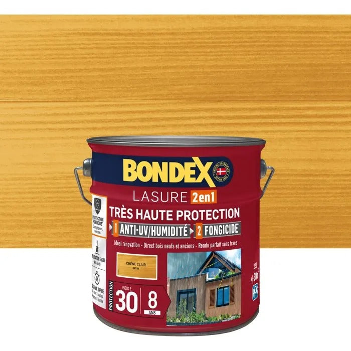 very high protection wood stain 8 years light oak 2,5L Bondex