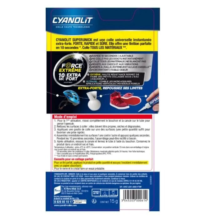 CYANOLIT Glue 12x21x4 cm - 48 g