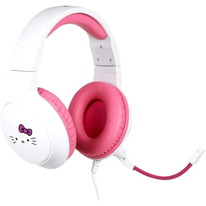 Konix Wired Circumaural Gaming Headset - Hello Kitty Design - Compatible with PC, PS5, Switch 2, Xbox - 1.5 m