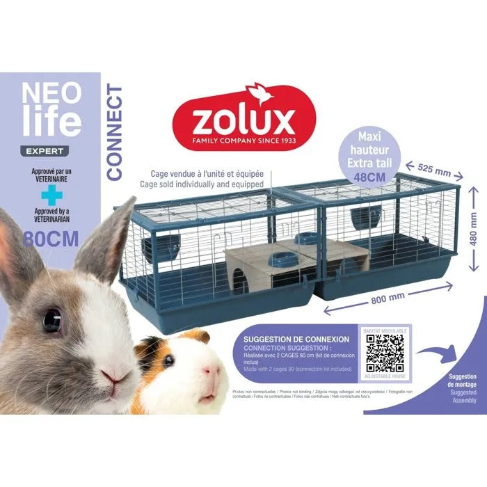 ZOLUX Pet Cage 50x20x80 cm