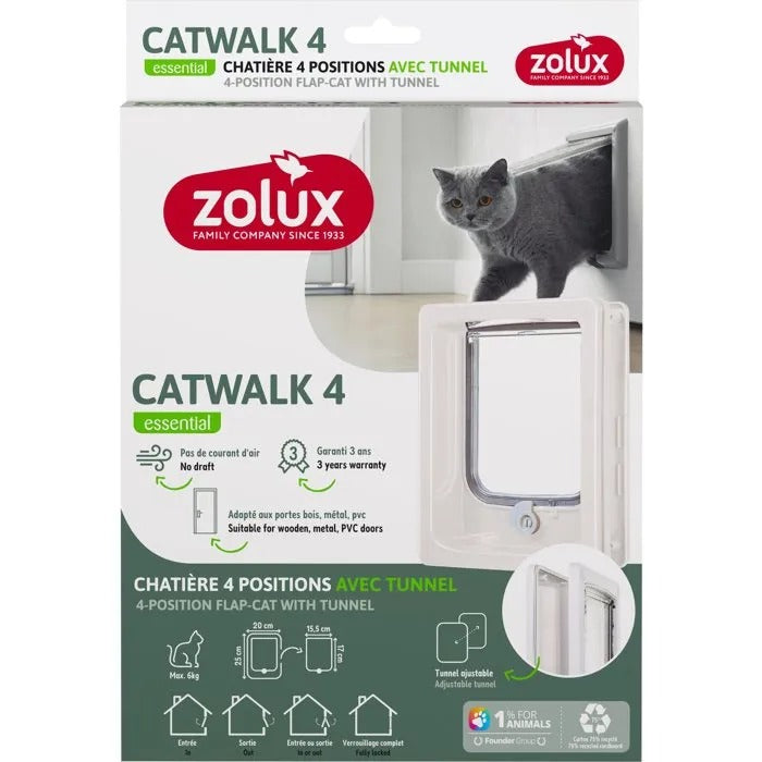 ZOLUX Cat Door - 21 cm Length, 26 cm Width, 7 cm Height - 480 g