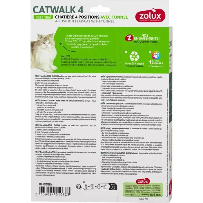 ZOLUX Cat Door - 21 cm Length, 26 cm Width, 7 cm Height - 480 g
