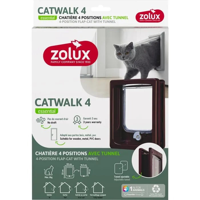 ZOLUX Cat Door - 30 cm Length, 21 cm Width, 8 cm Height - 480 g