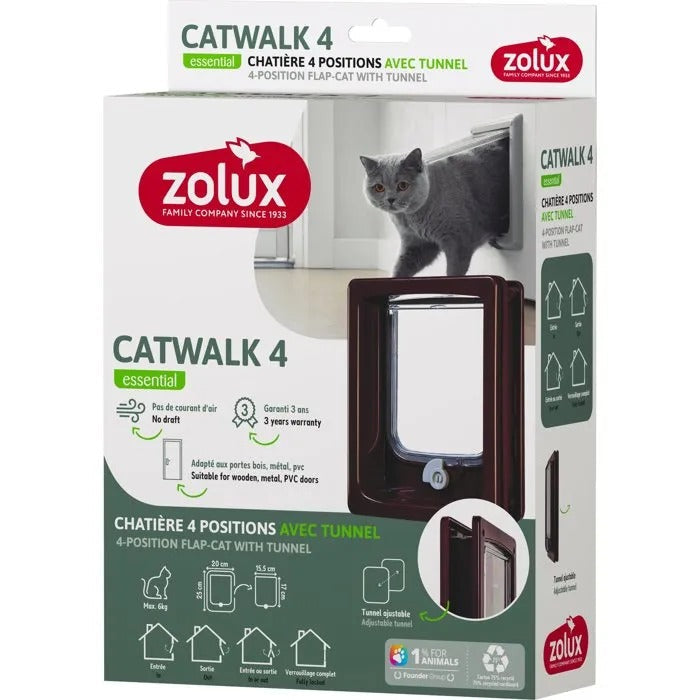 ZOLUX Cat Door - 30 cm Length, 21 cm Width, 8 cm Height - 480 g