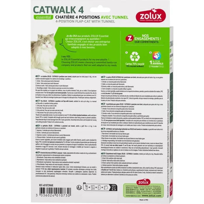 ZOLUX Cat Door - 30 cm Length, 21 cm Width, 8 cm Height - 480 g