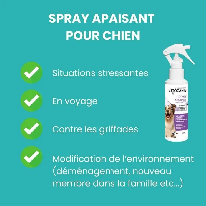 VETOCANIS Soothing Spray - Anti-Stress - 122 g - Pet Care