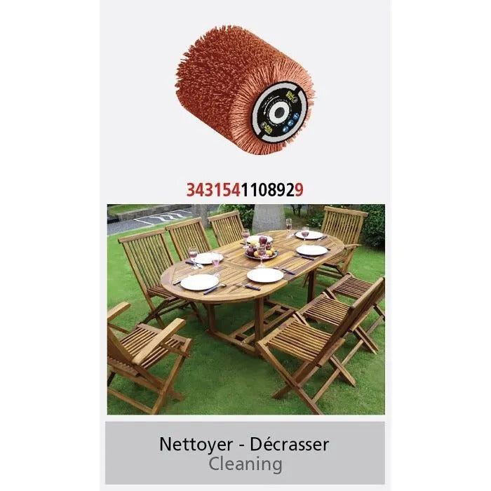 Abrasive Nylon Brush Ø80mm - L 100 mm for Cleaning