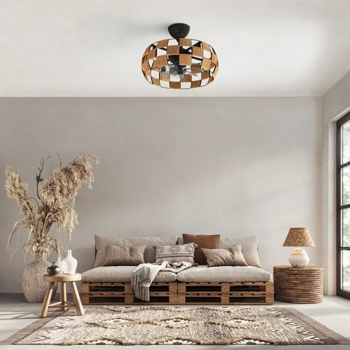 FARELEK Ceiling Fan - Air Treatment - 57x57x27 cm - 3500 g