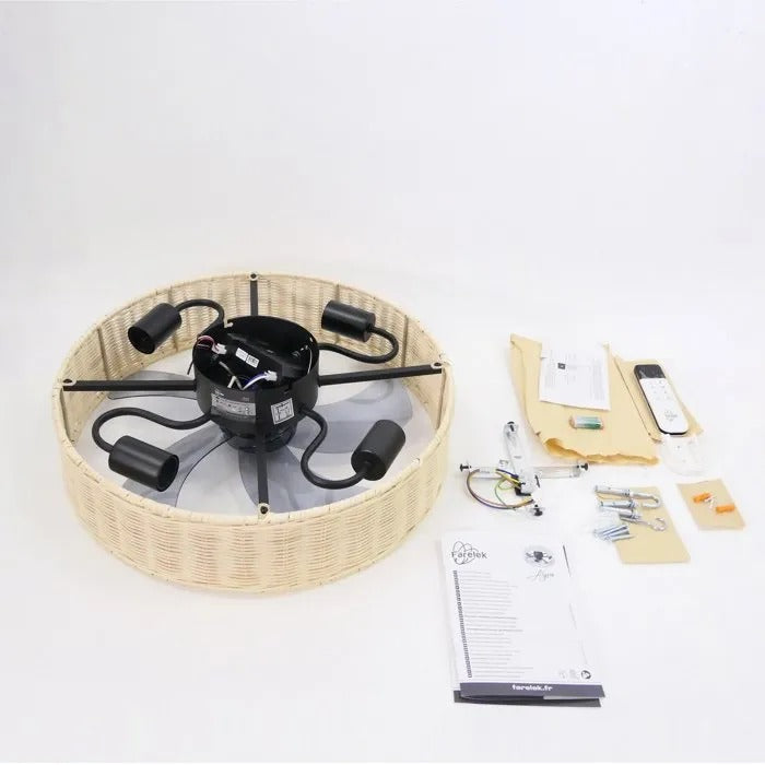 FARELEK Ceiling Fan - Air Treatment - 22x55x55 cm - 3960 g