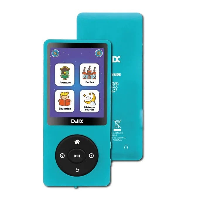 D-JIX Music Player MP3 - Compact Design - 12x13x3 cm - 100 g