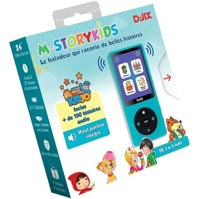 D-JIX Music Player MP3 - Compact Design - 12x13x3 cm - 100 g