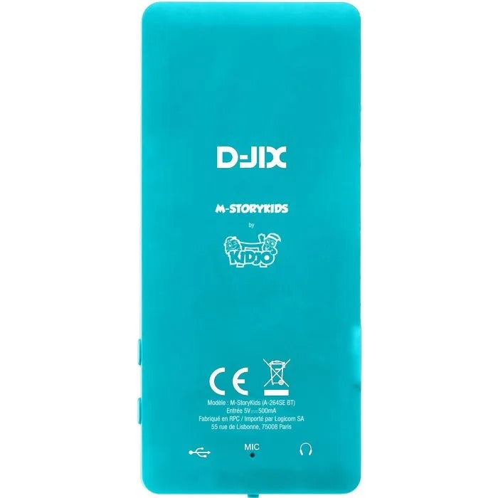D-JIX Music Player MP3 - Compact Design - 12x13x3 cm - 100 g