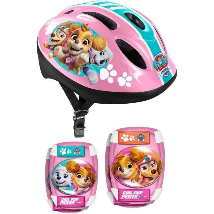 STAMP PAW PATROL Helmet, Elbow and Knee Pads - Pink