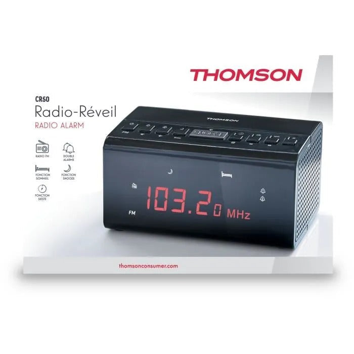 THOMSON Alarm Clock Radio CR50 Black