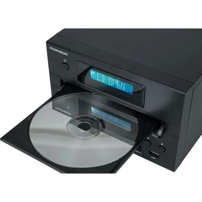 Bluetooth Micro-System - THOMSON - Wood/Black - FM/CD/MP3/USB