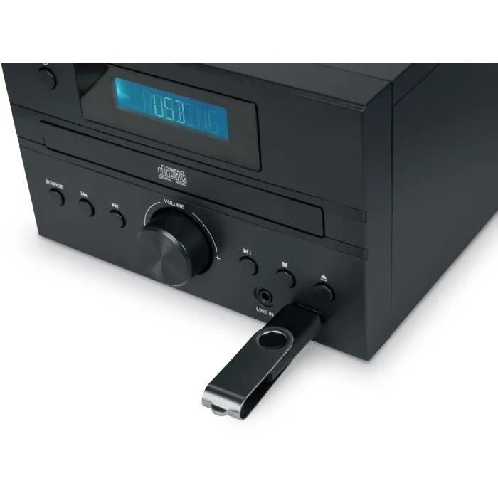 Bluetooth Micro-System - THOMSON - Wood/Black - FM/CD/MP3/USB