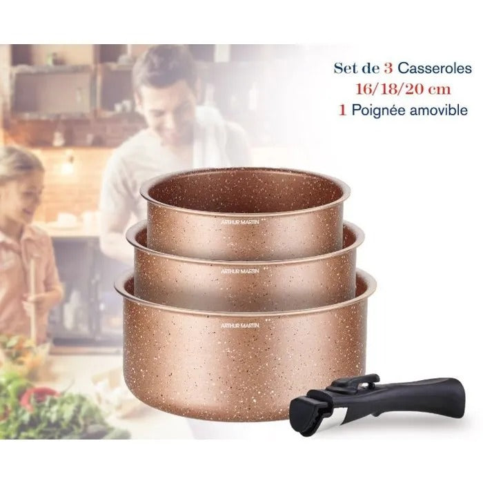 ARTHUR MARTIN Cooking Pan - Stainless Steel - 23 x 12 cm