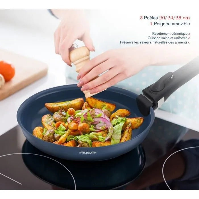 ARTHUR MARTIN Frying Pan - 31x31 cm - Tableware - Cookware