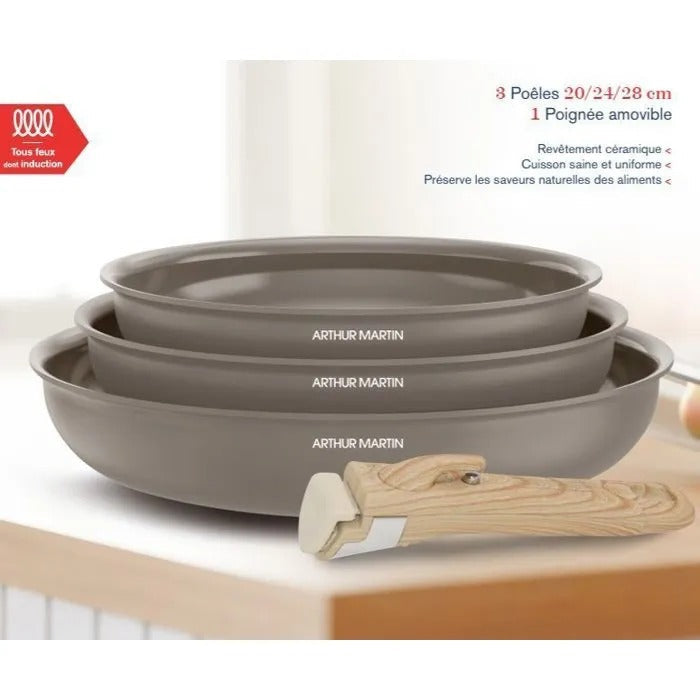 ARTHUR MARTIN Frying Pan - 31x35 cm - Tableware - Cookware