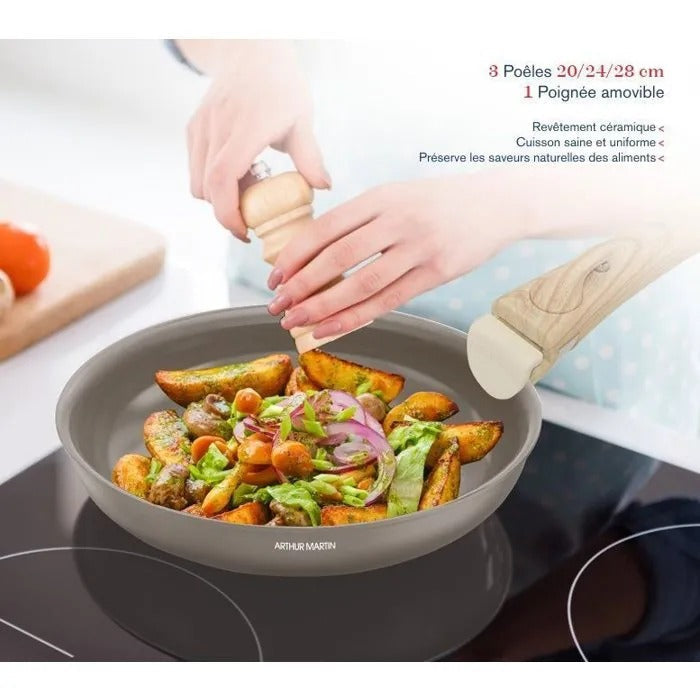 ARTHUR MARTIN Frying Pan - 31x35 cm - Tableware - Cookware