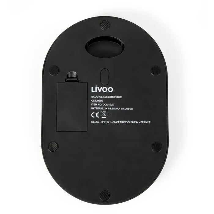 LIVOO Electronic Food Scale - 26x19x6 cm - 480 g