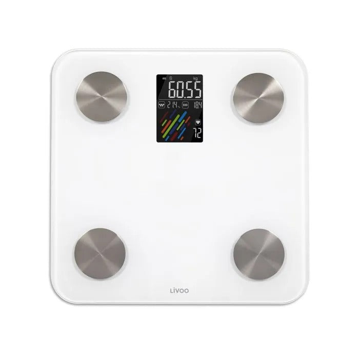 LIVOO Bathroom Scale - Impedance Meter - 30x31x4 cm - 1900 g