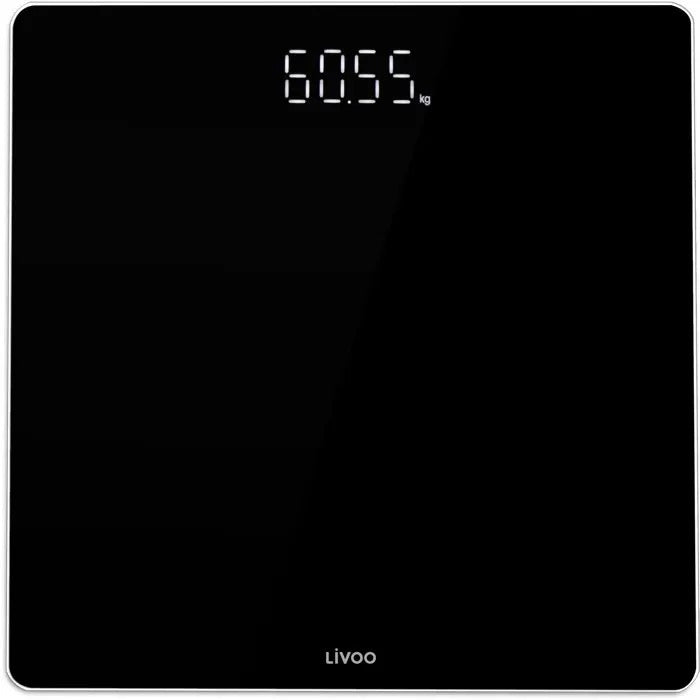 LIVOO Bathroom Scale - Impedance Meter - 30x30x4 cm - 1300 g