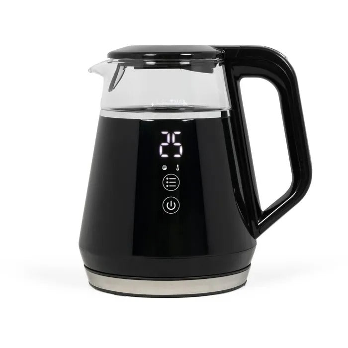 LIVOO DOD212N Digital Kettle - 1 L - 1100 W - 360° Swivel Base - Black