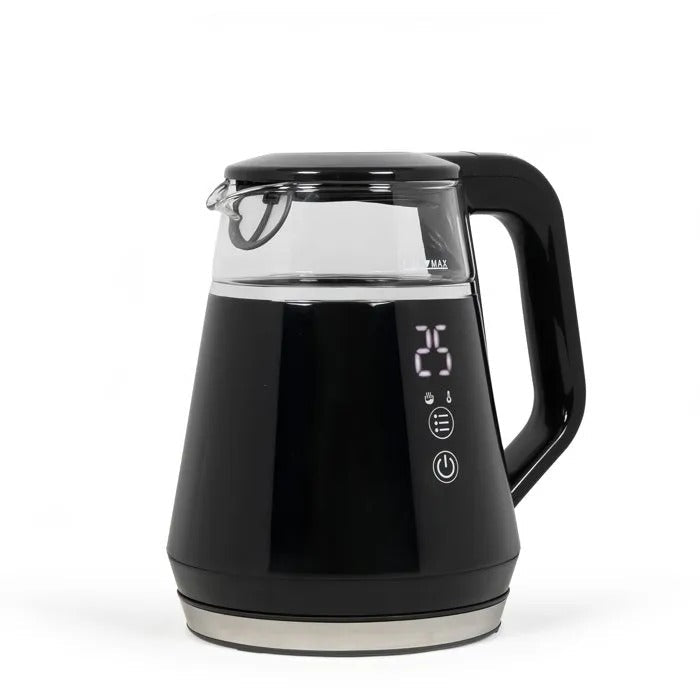 LIVOO DOD212N Digital Kettle - 1 L - 1100 W - 360° Swivel Base - Black