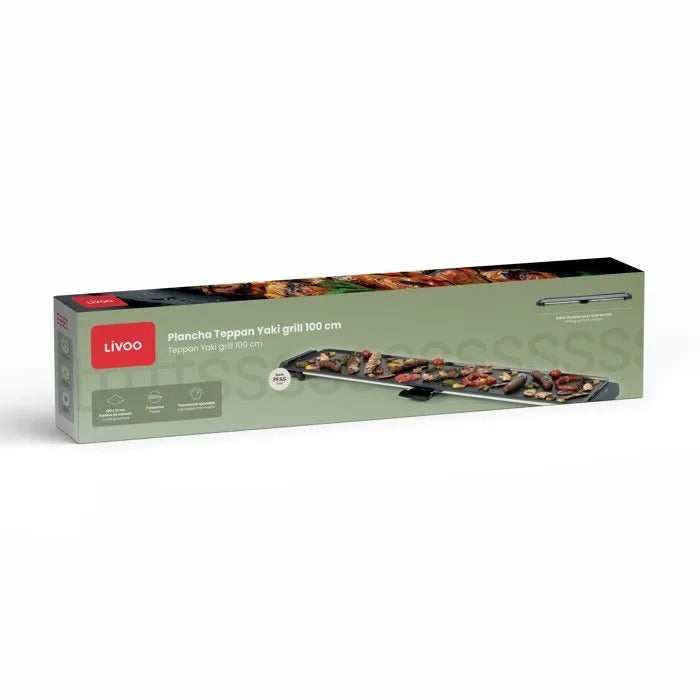 LIVOO Electric Plancha - Table Plancha - 109 x 24 x 8 cm - 3400 g