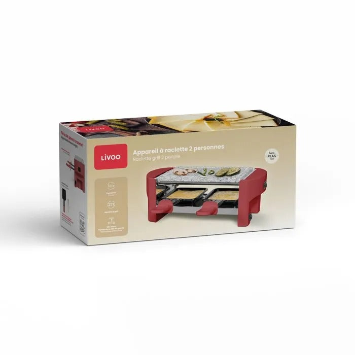LIVOO Raclette Machine 31x13x15 cm 1640 g