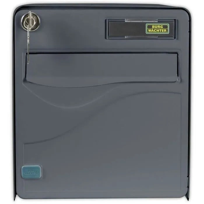BURG WÄCHTER Baltic Mailbox - Free-standing - Galvanized Steel - Anthracite - Made in France