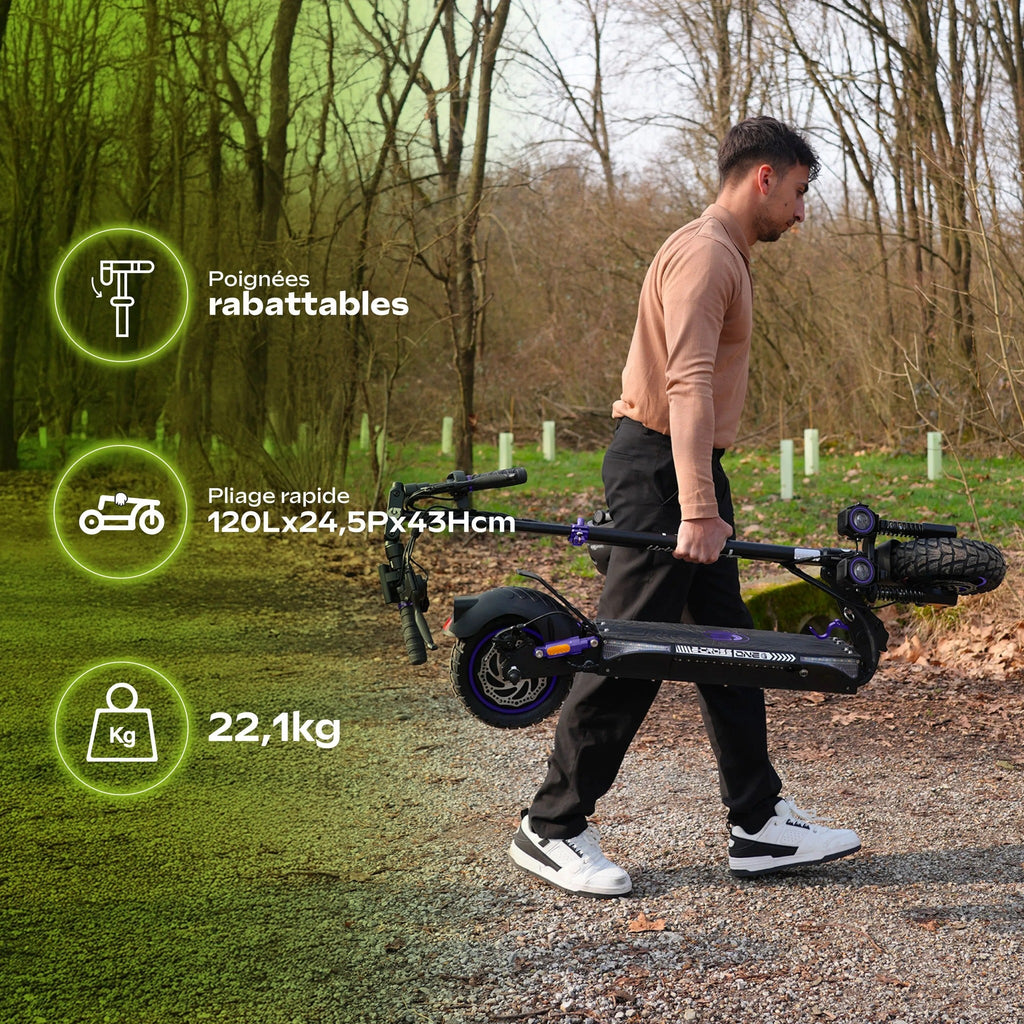 URBANGLIDE Electric Scooter - 120x49x24 cm - 25200 g
