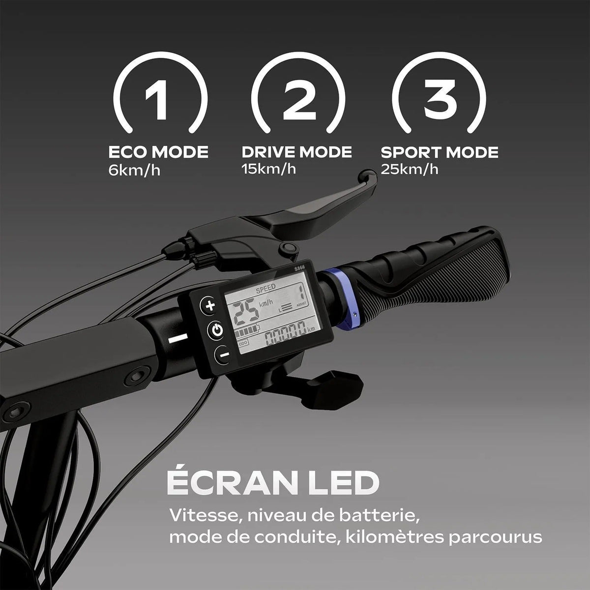 URBANGLIDE Electric Scooter - 120x49x24 cm - 25200 g