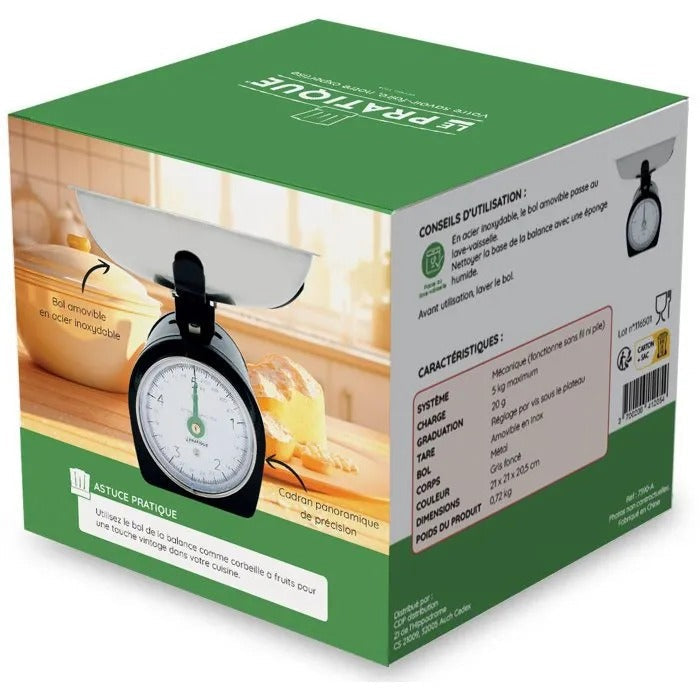 LE PRATIQUE Analog Scale - Essential Weighing Tool - Kitchen Measurement