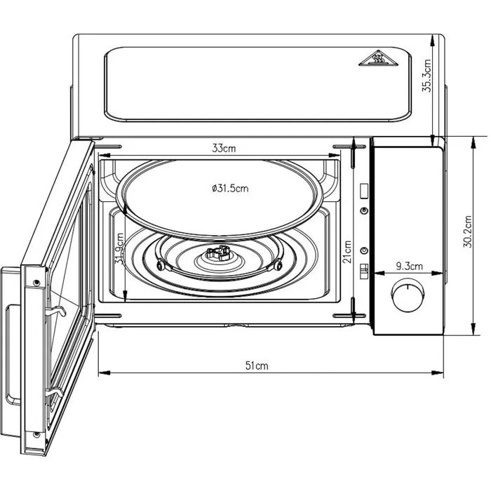 CONTINENTAL EDISON Microwave - Small Cooking Appliance - 15600 g