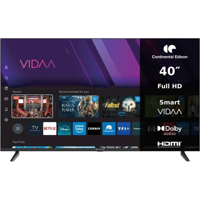CONTINENTAL EDISON LED TV - 97x58x11 cm - 6850 g