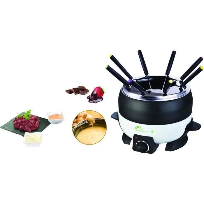 Little Balance Fondue Maker HAPPY - 800W - 2 L - 8 People - White/Black