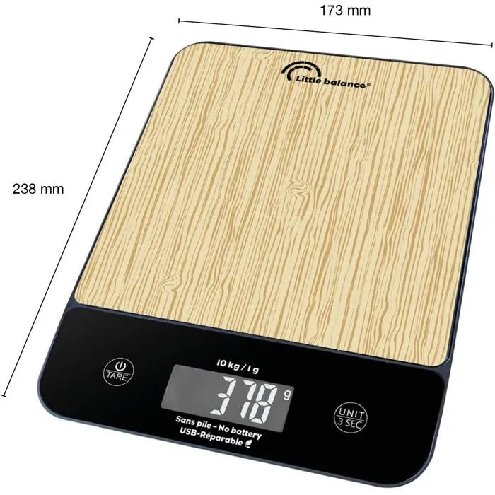 LITTLE BALANCE Electronic Food Scale 19 cm x 25 cm x 4 cm - 480 g
