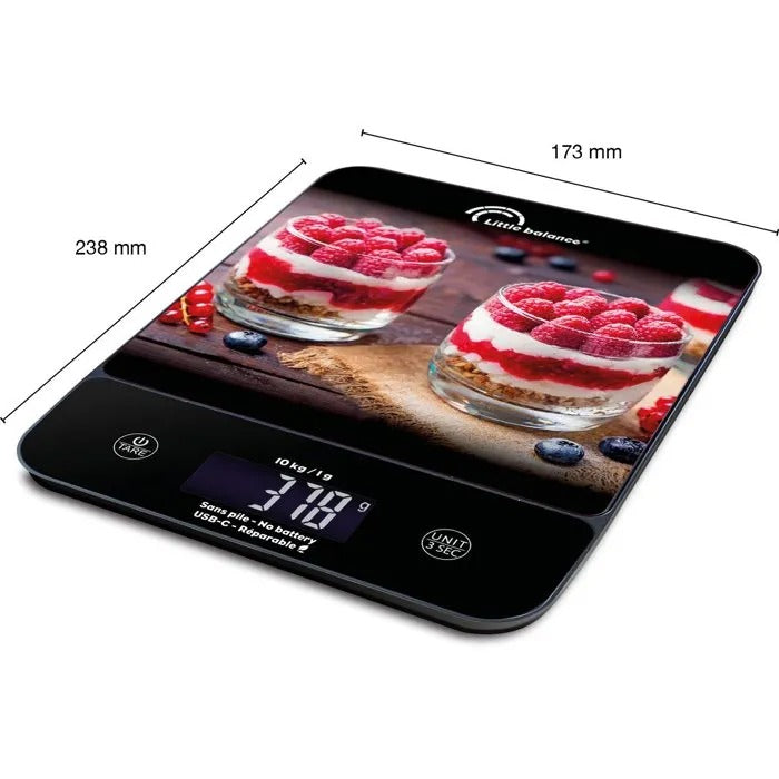 LITTLE BALANCE Electronic Food Scale - 19x26x3 cm - 600 g