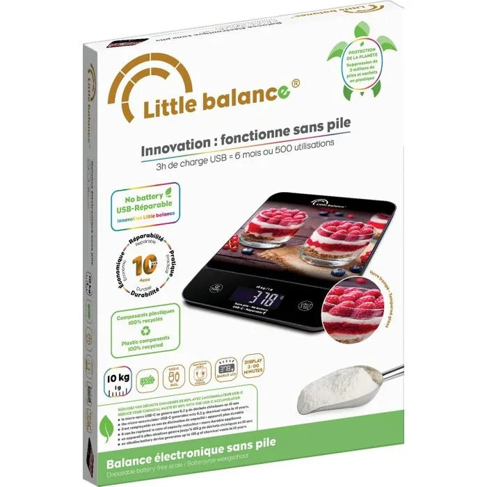 LITTLE BALANCE Electronic Food Scale - 19x26x3 cm - 600 g